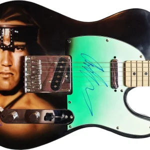 Arnold Schwarzenegger Signed Conan The Barbarian Airbrushed Painting Guitar