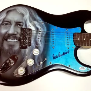 Arlo Guthrie Autographed Signed Custom Airbrushed Guitar ACOA
