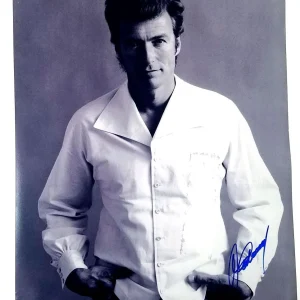 Clint Eastwood Autographed Signed Young Posed Vintage Portrait 16x20 Photo ACOA