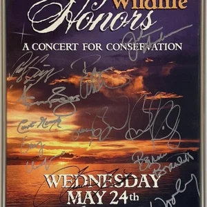 Grand Ole’ Opry Multi-Signed Framed Poster Kenny Rogers Brad Paisley Plus

