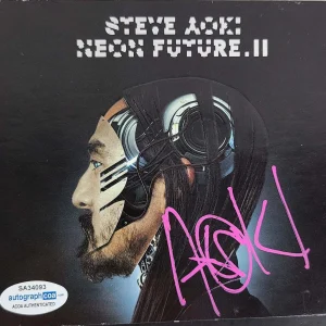 Steve Aoki Autographed Neon Future II CD Cvr Lp Album ACOA
