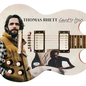 Thomas Rhett Country Again Autographed Signed Custom Photo Graphics Guitar ACOA