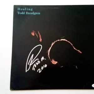 Todd Rundgren Autographed Signed Healing Album LP ACOA
