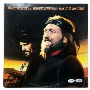 Willie Nelson Autographed Signed Record Album LP ACOA PSA
