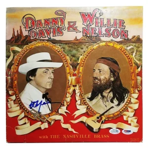Willie Nelson Autographed Signed Record Album LP ACOA PSA
