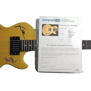 Wu Tang Clan Autographed Signed Gibson Epiphone Guitar ACOA
