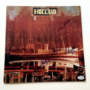 Beach Boys Autographed X3 Signed Holland Album Cover LP ACOA