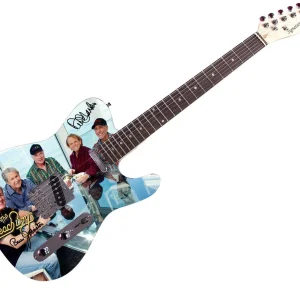 The Beach Boys Autographed Signed Graphics Album Group Photo Guitar ACOA
