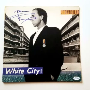 The Who Pete Townshend Autographed Signed White City Album LP ACOA