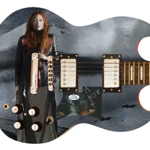 Tori Amos Autographed Signed Custom Photo Graphics Guitar ACOA ACOA