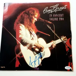 Amy Grant Autographed Signed In Concert 2 Album Cover ACOA
