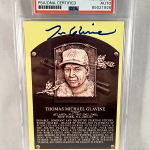 Tom Glavine Signed Ticket HOF Plaque Atlanta Braves PSA/DNA (Copy) COA
