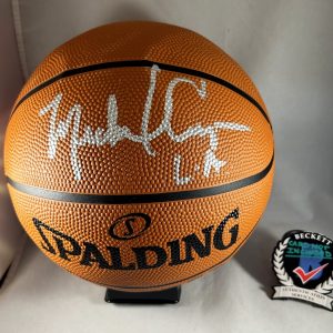 Michael Cooper Signed Basketball Los Angeles Lakers Beckett BAS COA
