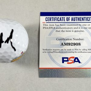 Tom Kim Signed Masters Golf Ball PSA/DNA COA
