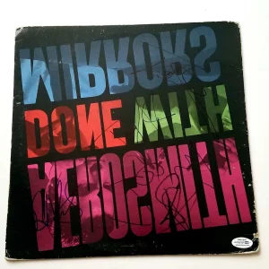 Aerosmith Full Band Autographed Signed Done With Mirrors Album LP ACOA
