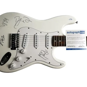 Arcade Fire Autographed Signed Guitar ACOA