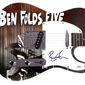 Ben Folds Autographed Custom 1/1 Graphics Photo Guitar ACOA
