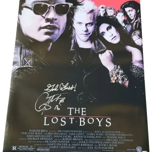 Corey Feldman Autographed "God Bless" The Lost Boys Movie Poster ACOA
