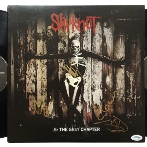 Slipknot Autographed Signed Album Record LP ACOA
