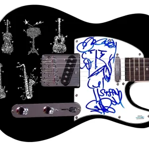 The Dave Matthews Band Stefan Lessard Autographed Graphics Guitar w Sketch ACOA
