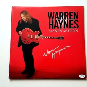 Warren Haynes Signed Man In Motion Album Cover LP Gov't Mule ACOA
