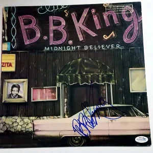 B.B. King Autographed Signed Album Record LP ACOA
