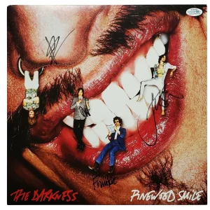 The Darkness Pinewood Smile Autographed Signed Album Record LP ACOA
