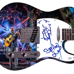 The Dave Matthews Band Stefan Lessard Autographed Graphics Guitar w Sketch ACOA
