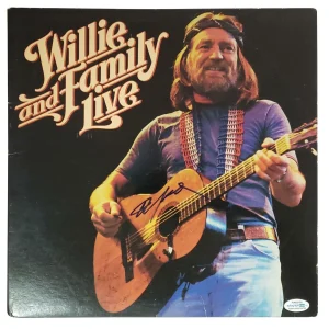 Willie Nelson Autographed Signed Record Album LP ACOA
