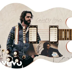 Thomas Rhett Country Again Autographed Signed Custom Photo Graphics Guitar ACOA