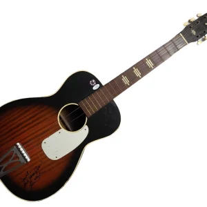 Les Paul Signed To Jewel Vintage Stella Harmony Acoustic Guitar UACC AFTAL ACOA