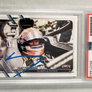 Yuki Tsunoda Signed Rookie Card 2021 Topps #37 Formula 1 F1 Alpha Tauri PSA/D...
