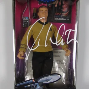 William Shatner Signed Autograph JSA Action Figure Playmates 9" Star Trek Kirk
