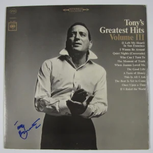 Tony Bennett Greatest Hits III Signed Autograph Record Album JSA Vinyl

