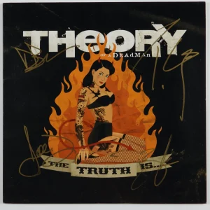 Theory Of A Deadman Signed Autograph Record Album JSA Vinyl LP The Truth Is
