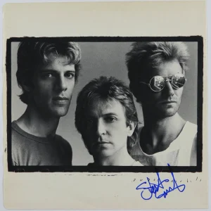 Stewart Copeland JSA Signed Autograph Album Insert The Police

