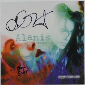 Alanis Morissette JSA Signed Autograph Album Record LP Jagged Little Pill
