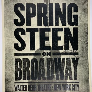 Bruce Springsteen On Broadway Autograph JSA Signed Poster Lithograph