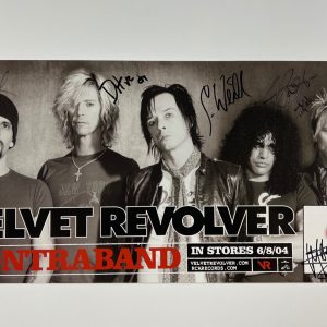 Velvet Revolver JSA Autograph Fully Signed 12" x 24" Poster Slash Duff McKagan +
