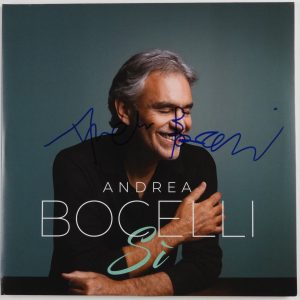 Andrea Bocelli JSA Signed Autograph Record Album Si
