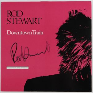 Rod Stewart Signed JSA Signed Autograph Album Record Downtown Train
