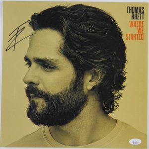 Thomas Rhett JSA Signed Autograph Album Record Lithograph Where We Started
