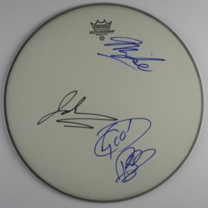 The Goo Goo Dolls Autograph Signed Drum Head REAL COA 14" Fully Signed
