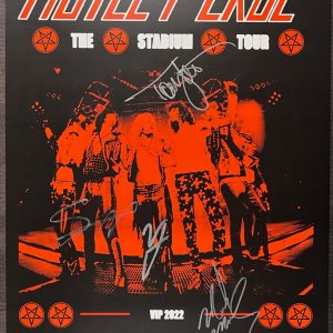 Motley Crue JSA Autographed Signed 2022 VIP Stadium Tour Lithograph Poster