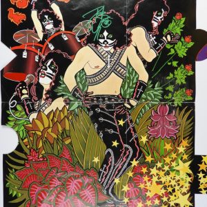 KISS Peter Criss Signed Autograph JSA Solo Original Puzzle Poster
