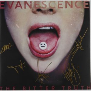 Amy Lee Evanescence JSA Band Signed Autograph Album Vinyl The Bitter Truth
