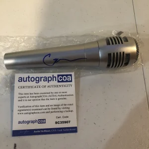 CASE SIGNED AUTOGRAPH MICROPHONE ACOA R&B SINGER TOUCH ME TEASE ME