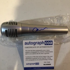 CASE SIGNED AUTOGRAPH MICROPHONE ACOA R&B SINGER TOUCH ME TEASE ME