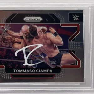 Tommaso Ciampa Signed Autographed 2022 Prizm Card WWE Superstar PSA/DNA Slabbed
