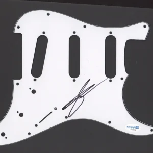 CHASE RICE SIGNED AUTOGRAPH STRAT GUITAR PICKGUARD ACOA COUNTRY STAR
